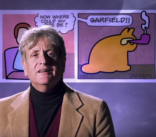 Actor John Blyth Barrymore in the Lasagna Cat video "07/27/1978"