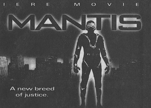 Newspaper ad for broadcast of the TV movie M.A.N.T.I.S.