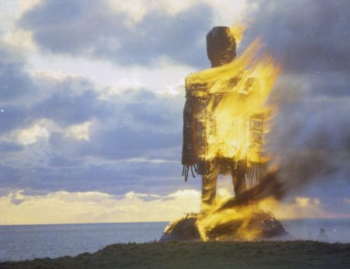 The climax of The Wicker Man (1973)