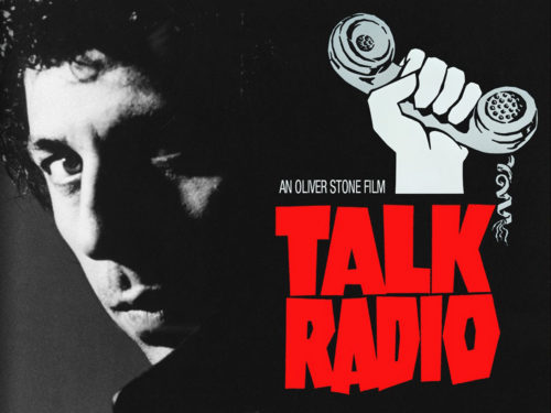 Key art for Talk Radio (1988) directed by Oliver Stone, featuring Eric Bogosian